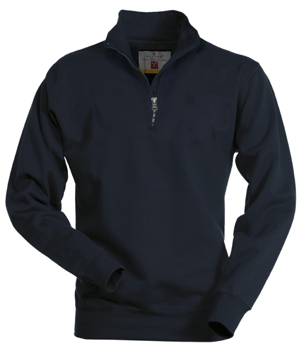 Felpa uomo mezza zip Payper Canada 280 gr 70%cotone 30%poliestere Blu Navy