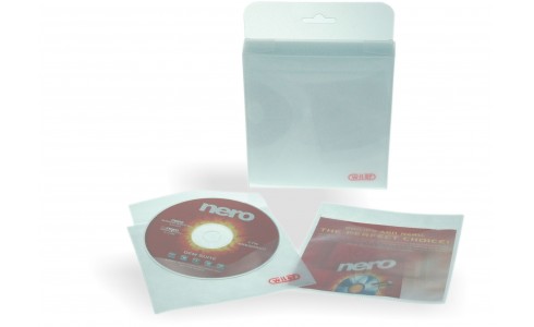 Buste doppie PORTA 2 CD DVD in PP Conf. 50pz