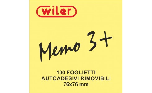 Foglietti  Autoadesivi Rimovibili 100 col. GIALLO 76x76mm