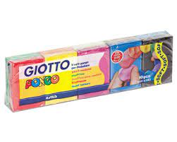 Plastilina Pongo Giotto 10 Colori Assortiti  Conf. 500gr